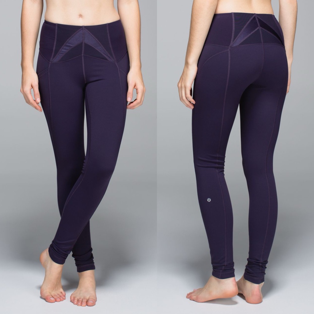 Lululemon Exquisite Pant Sz 4 In Black Grape